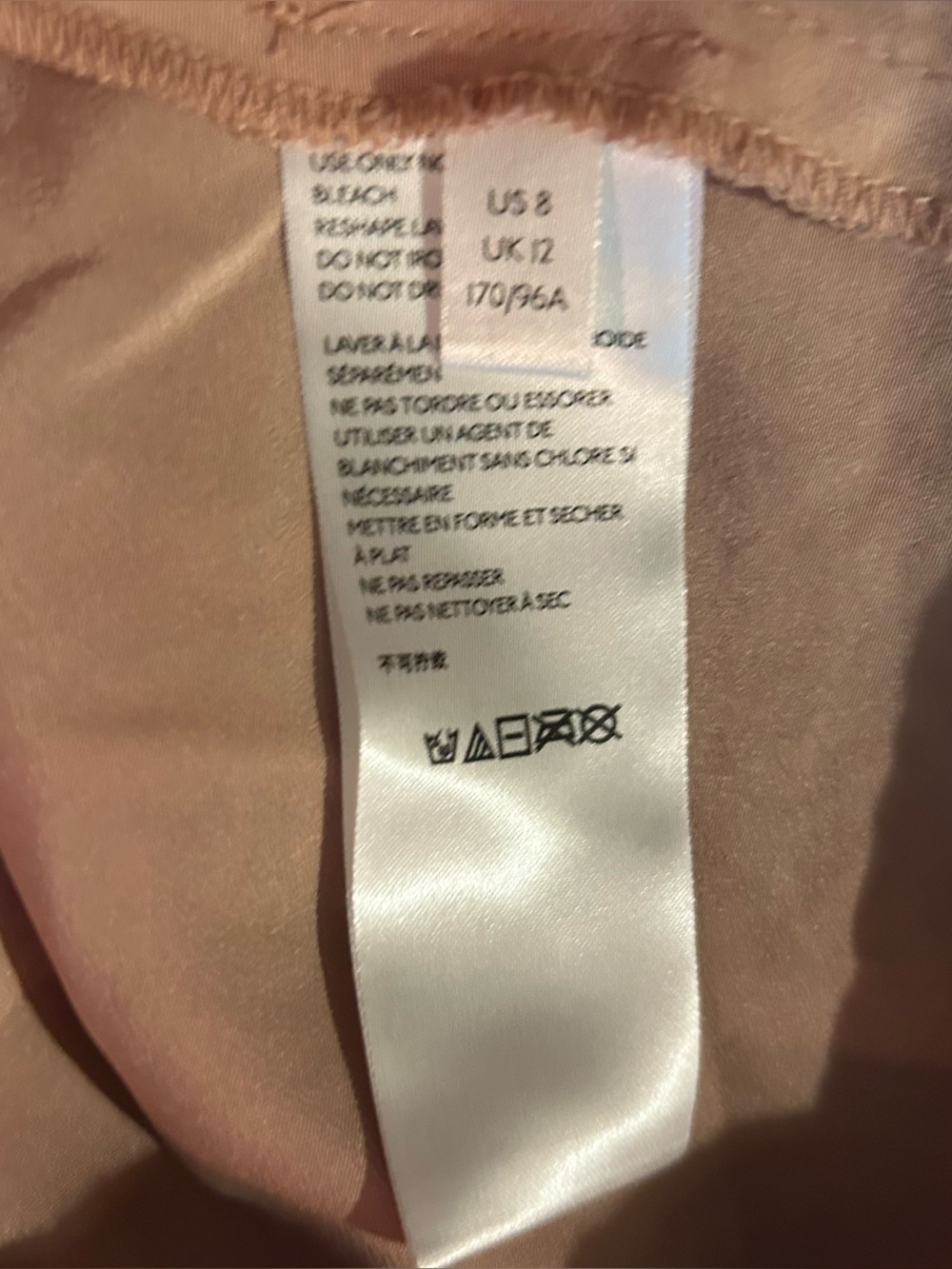 Free People shimmers lace slip dress size 8. Red/tan. New with tags. Party! - Picture 13 of 15